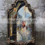 PU Mirror Eco-friendly Wall Picture Frame Manufacturer Ornate Mirror Frame Wholesales thumbnail-1