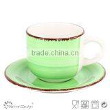 Cup Saucer Silk Screen High Quality Modern Design Top Sale With Strips Relaxation Style thumbnail-4