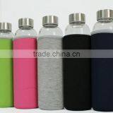 Borosilicate Glass Water Bottle Container With Nylon Water Bottle Sleeve thumbnail-2