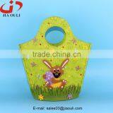 New Design Non Woven Fabric Gift Basket Easter Decoration Basket thumbnail-4