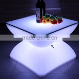 PE material illuminated bar interactive led table for indoor or outdoor using