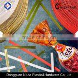 Double Iron Wire Plastic Clip Band for Bags Closure thumbnail-2