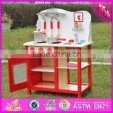 2016 Best Sale Pretend Play Wooden Kitchen Toys for Toddlers W10C133 thumbnail-4