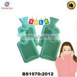 1000ml BS Rubber Green Hot Water Bottle thumbnail-1