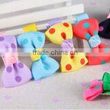 Factory Wholesale New Plastic Bows Shaped Kids Hair Clips thumbnail-3