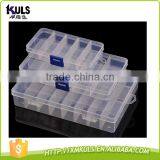 Transparent Rectangle Removable Plastic Jewelry Box Plastic Medicine Box thumbnail-1