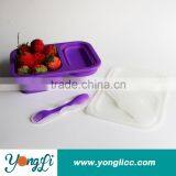 Portable Waterproof Silicone Collapsible Food Container thumbnail-2