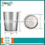 Travel Mug Cup 8.5 OZ Double Wall Stainless Steel Tumbler With Slide Lid thumbnail-2