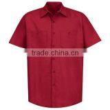 100% Cotton Work Shirts Uniform Wholesale Short Sleeve Workwear Shirts thumbnail-5