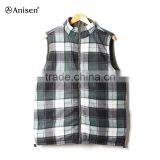 China Wholesale Flannel Reversible Warm Custom Men Vest thumbnail-1