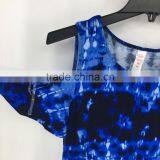 Girl's Stock Fashion Dip Dye Washed Colder Shoulder Summer Dress thumbnail-4