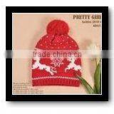 Lovely Funny Kids & Adult Knitted Christmas Hats With Ball thumbnail-1