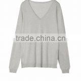 V Neck Russisa Knitting Sweaters Middle Line Knitwear Pattern Oem Service Factory Price thumbnail-3