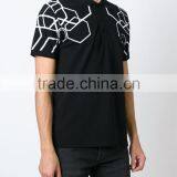 Popular Custom Design Hexagonal Print Polo Price Shirt China thumbnail-2