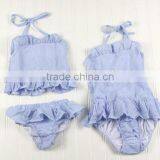 Girl Child Swimsuit Kid Seersucker Swimsuit Kids Swimwear for Girls thumbnail-4