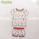 2 Pieces Cotton Newborn Printed Baby Clothing Set thumbnail-1