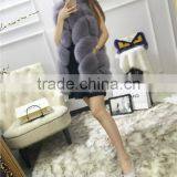 Natural Real Fox Fur Vest New 2016 Winter Long Thick Women Genuine Fur Vest Jacket Pockets Real Fur Vest Coats for Women thumbnail-6