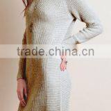 Runwaylover EY2199D New Fashion 2017 Women Elegant Knitted Casual Dress thumbnail-3