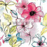 100% COTTON FABRIC 40X40/110X70 57/58'' 63'' GREY WHITE DYED PRINTED