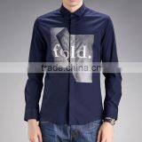 Pure Cotton Thin Section Summer Leisure Business Cultivate One's Morality Shirt thumbnail-1