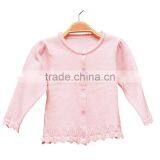 Wholesale O Neck With Pointelle Knitted Girls Cardigan thumbnail-1