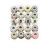 25 Color MixPolyester Threads With Metal Bobbins Spool One Transparent Plastic Box For Old Domestic Sewing Machine Tools thumbnail-3