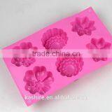 Wholesale Different Flowers Shape Food Grade Silicone Cake Mould With Cheap Price thumbnail-1