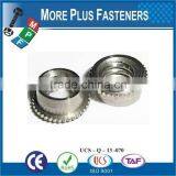 Made in Taiwan Aluminum Clear Passivated Zinc Steel Stainless Steel Nonlocking Floating Self Clinching Nut thumbnail-4