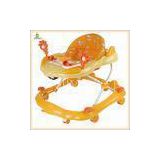 Orange Fashion Rolling Baby Walker With Musical And Lovely Toys