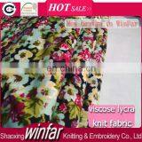 Winfar Textile Wholesale Knitting Flower Printed 32s Ring Spun Rayon Spandex Fabric Viscose thumbnail-1