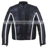 HMB-0404A LEATHER MOTORBIKE JACKETS MOTORCYCLE BIKER COATS