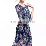 2017 Wholesale Lace Print Dress for Lady Retro Dress Summer thumbnail-4