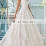 Long Sheer and Lace Wedding Gown 2016 thumbnail-2