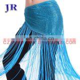 Egyptian Multy Colors Shiny Fabric Fringe Tassel Belly Dance Hip Scarf Y-2013# thumbnail-1