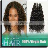 Hand Tied Weft Kinky Curly Hair Tight Weft Without Shedding thumbnail-1