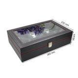 Black Leather Watch Box Wholesale Price For 12 Watches Display Leather Watch Box thumbnail-2