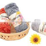 5mm Thickness for Hand Knitting and Crochet Velvet Yarn 100% Polyester Chenille Yarn for Hats and Scarfs thumbnail-5