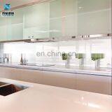 China Supplier White Color Back Painted Lacquered Glass Splashback Kitchen thumbnail-3