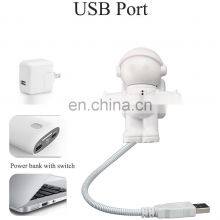 Giftwhole Mini USB Flexible Spaceman Astronaut Night LED Light Bulb for Laptop PC Reading thumbnail-2