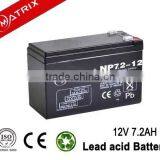 Iran Hot Sell Elevator Backup 12v 7.2ah dc Battery
