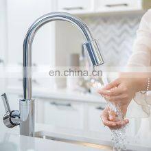 Water Saving Flexible Sensor Kitchen Sink Faucet Touchless Adapter With Pull Out thumbnail-3