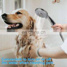 Handheld Shower Head High Pressure ON/Off Switch in Chrome Plated Water Saving 5 Spray Shower Head thumbnail-5