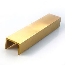 China Manufacturer Customized Extruded Brass Profile Brass U Shape Tube thumbnail-4