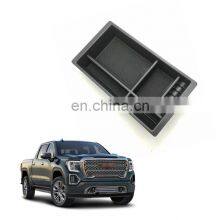 Interior Accessories Parts Silicone Armrest Rest Storage Box Center Control Console Organizer Tray For Gmc Sierra 1500 2014-2019