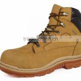 Fashion Yellow Full Grain Nubuck Leather Upper Industrial Safety Work Boots thumbnail-4