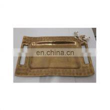 Gold Plated Orchid HandleTray thumbnail-3