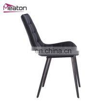 Simple Velure Contemporary Kitchen Dining Chairs With High Back thumbnail-3