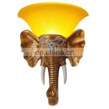 Factory Wholesale Hand Make European-style Resin Wall LED Creative Indoor Wall Lamp for Hotel Bedroom Dinging Room thumbnail-4