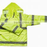 Reflective Stripes Jacket With Hat