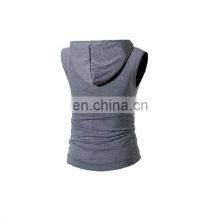 3 Pack Men's Workout Hooded Tank Tops Bodybuilding Muscle Cut Off T Shirt Sleeveless Gym Hoodies thumbnail-5